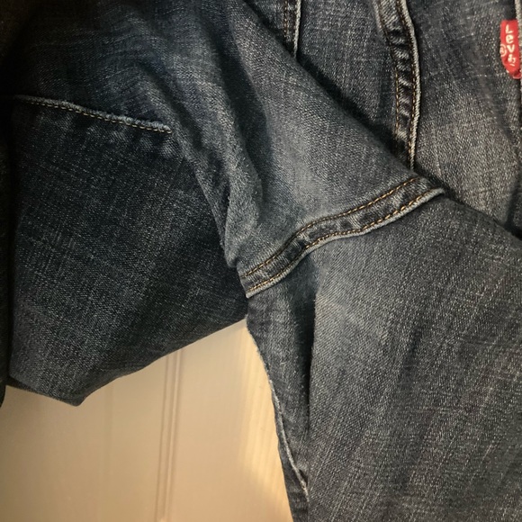 Levi’s classic bootcut blue jeans size 16 short cotton/poly blend with stretch - Picture 11 of 14